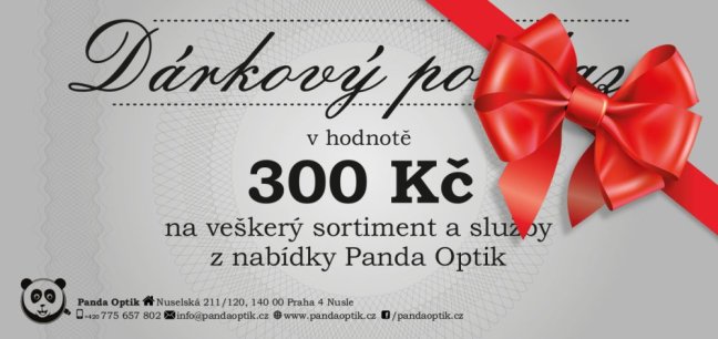 DÁRKOVÉ POUKAZY - varianta: Dárkový poukaz 300 Kč