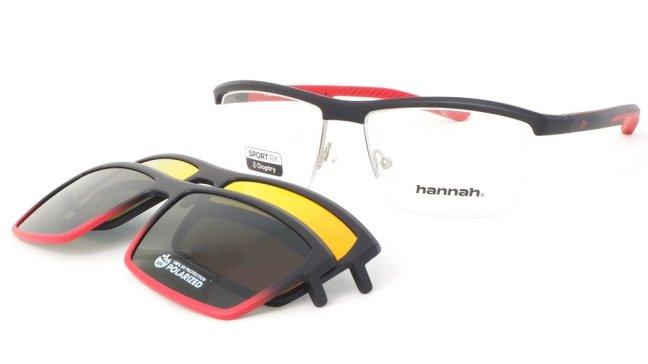 HANNAH 6708 + 2 KLIPY - barva: červená