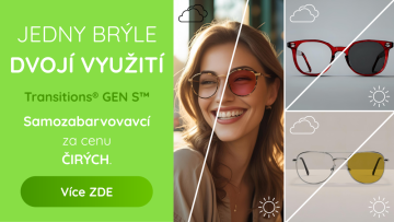 SAMOZABARVOVACÍ ČOČKY Transitions® GEN S™ ZA PŮLKU