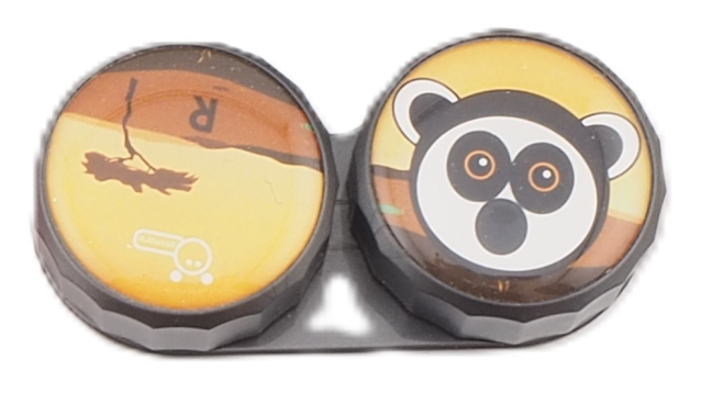 ANTIBAKTERIÁLNÍ POUZDRO NA KONTAKTNÍ ČOČKY - motiv: lemur